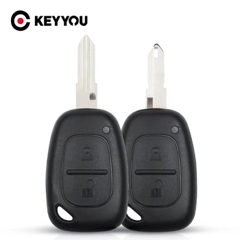 KEYYOU 2 Düğmeler Uzaktan Araba Anahtarı Kapağı fob dış kapak Şekillendirici Durumda Vauxhall Opel Vivaro Renault Movano Trafic Renault Kangoo