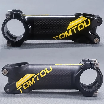 TOMTOU Alüminyum + Karbon Kök bisiklet gövdesi Yol Bisikleti MTB Kök 31.8 mm Gidon 60/70/80/90/100/110 / 120mm Bisiklet Parçaları