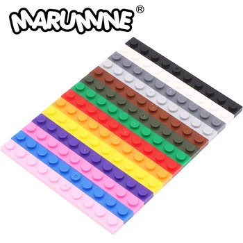 Marumine Plastik Model Yapma Aksesuarları 4477 Plaka 1x10 MOC yapı tuğlaları Parçaları Birleştirin İnşaat Blokları çocuk oyuncakları