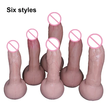 Yüksek Taklit Dick Yumuşak Yapay Penis Kaliteli Gerçekçi Büyük At Yapay Penis Hiçbir Vibratör Büyük Penis Enayi Anal Seks çiftler için oyuncaklar Lezbiyen