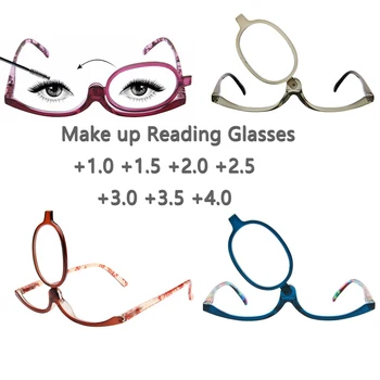 Makyaj Okuma Gazlar Büyüteç Gözlük Katlanır Gözlük Kadınlar için Yararlı Bayan Gözlük Diyoptri +1.0 1.5 2.0 2.5 3.0 3.5 4.0
