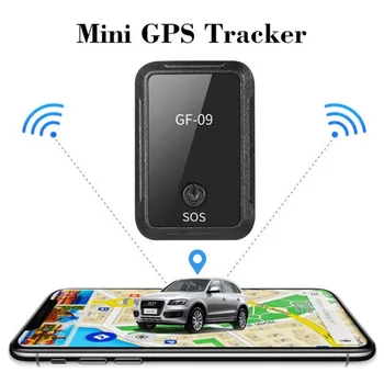 GF-09 Manyetik araba takip cihazı GPS Pozisyoner Gerçek Zamanlı İzleme Mıknatıs Adsorpsiyon Mini Bulucu SIM Ekler Mesaj Evcil anti-kayıp