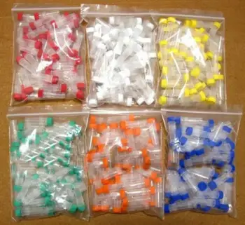 1-25 Adet 1-10 ml Plastik Test Tüpleri Şişeler Örnek Konteyner Toz Zanaat vidalı kapak Şişeleri Ofis Okul Kimya Malzemeleri