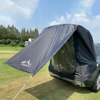 Taşınabilir Açık Kamp Çadırı Araba Gövde Çadır Gövde Uyku Yatak Gölge Tente Kamp Aile Partisi Kamp Barınak Çadır