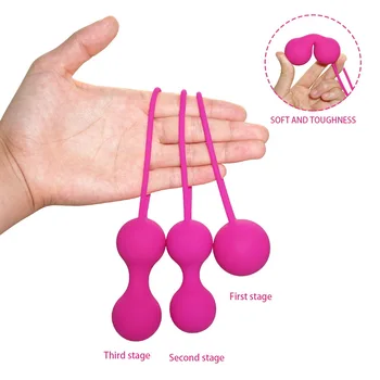 Vajina kas çalıştırıcı 3 Boyutu Ben Wa Kegel Topu Vajinal Topları Vibratör Kadın Seksi Ürünleri Seks Oyuncakları Kadın Yetişkinler için 18 Sexyshop