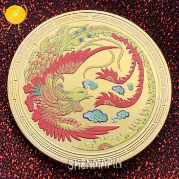 Nirvana Phoenix hatıra parası Messenger mutluluk dünya Phoenix Paraları Koleksiyon Diriliş Sikke