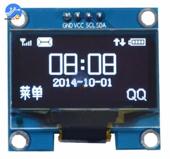 1.3 inç IIC I2C Seri Beyaz OLED Ekran Modülü 128X64 I2C Arayüzü ssh1106 LCD ekran panosu 3.3-5v 1.3