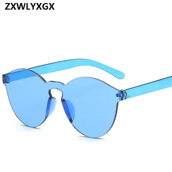 Yeni Moda Kadınlar Düz Güneş Gözlüğü Lüks Marka Tasarımcısı gözlükleri Gözlük Şeker Renk Ayna UV400 oculos de sol