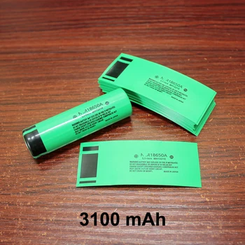 100 adet / grup 18650 lityum pil paketi muhafaza pil cilt PVC daralan film pil kapağı 3100MAH