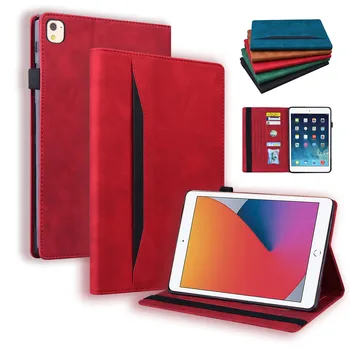 Tablet Kılıf için iPad hava 4 2020 9th 8th 7th 6th Flip Kartları Kapak Lüks deri cüzdan 9.7 