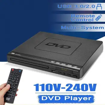 1 Takım DVD Oynatıcı Çoklu Arayüz Enerji tasarrufu sağlayan Plastik Ultra düşük Güç Tüketimi DVD VCD Oynatıcı Seti Ev Gereçleri