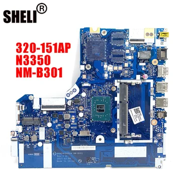 NM-B301 Lenovo 320-15IAP dizüstü anakart DG424 DG524 NM-B301 anakart CPU N3350 DDR3 %100 % test çalışma