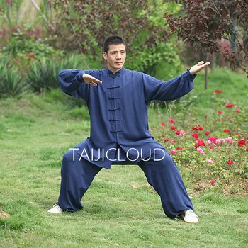 Tai Chi Chang Quan Wushu Kung Fu Seti Shaolin Üniforma Pamuk Viskon, eğitim Giyim dövüş sanatları, kanat Chun Kostüm Takım Elbise