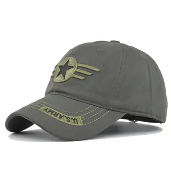 Yeni Varış Askeri Taktik Şapkalar Nakış Pentagram Kapaklar Takım Erkek Beyzbol Kapaklar Ordu Kuvvetleri Orman Avcılık Kapaklar Erkekler için