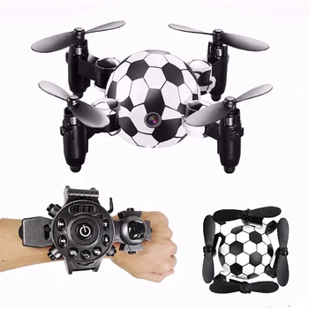 Mini RC Drone Kamera ile Futbol Hava Fotoğrafçılığı Tek tıklama Dönüş Quadcopter İzle Tarzı Uzaktan Kumanda Uçak çocuk oyuncakları