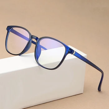 RMM Retro Erkek gözlük çerçevesi Moda bilgisayar gözlük çerçevesi kadın Anti-mavi ışık şeffaf şeffaf pembe plastik çerçeve