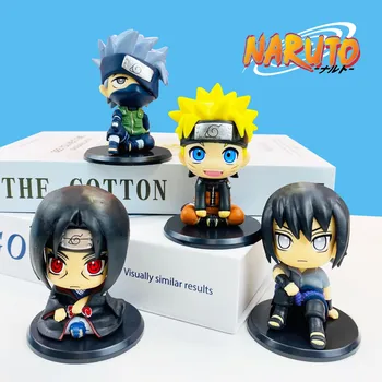 Anime Naruto Şekil Oyuncaklar Uzumaki Naruto Kakashi Aksiyon Figürleri Araba Süslemeleri S Versiyonu Modeli Bebek Tabanı İle Erkek Çocuklar Hediyeler