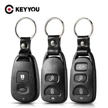 KEYYOU Uzaktan Araba Anahtarı Kabuk 1/2/3/4 Düğme Hyundai Kia Carens Tucson Elantra Santa FE Carens Sonata 2006 2007 2008 2009 2010