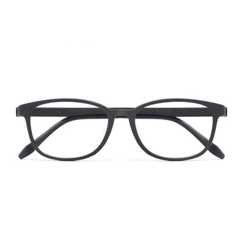 Yuvarlak Gözlük Tam Çerçeve TR90 Gözlük Çerçevesi İki Ton Elastik Boya Erkekler ve Kadınlar İçin Miyopi Reçete Gözlük Çerçevesi 81015
