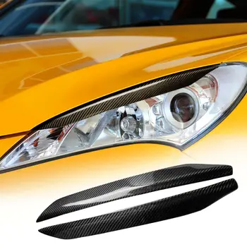 Hyundai Genesis Coupe 2009-2011 için Karbon Fiber Kaş Göz Kapağı Far Kapağı