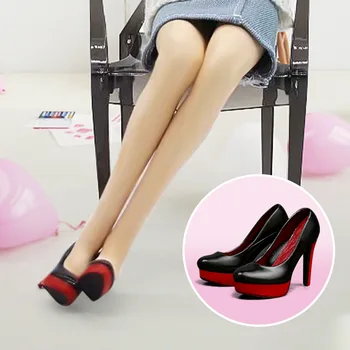 Moda Kız Yüksek Topuk Ayakkabı için 1/6 Kadın Kadın Simülasyon Stiletto Mahkemesi Ayakkabı Modeli için 12in Phicen Tbleague Vücut Bebek Oyuncak