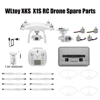 WLtoys XKS X1 / X1S RC Drone Yedek Parça Bıçakları / Pervane Koruma çerçevesi USB şarj aleti 1080P Kamera