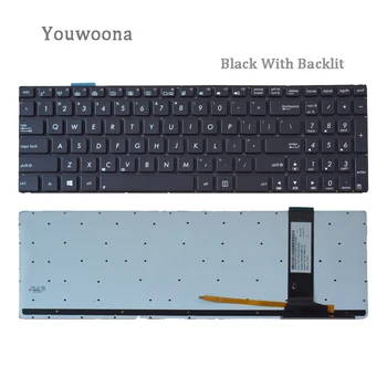 Yeni ORİJİNAL Laptop Klavye arkadan aydınlatmalı Asus N550/J/X / JV / JK G550J Q550 N750 / J / JV / G