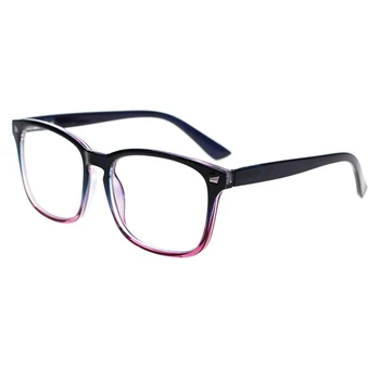 CLASAGA Metal Menteşe okuma gözlüğü Renk Dikdörtgen Çerçeve Erkekler ve Kadınlar HD Okuyucu Reçete Gözlük Diyoptri 0+3.0+5.0+6.0