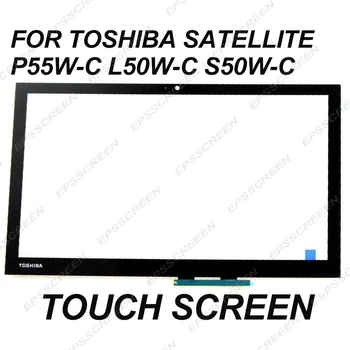 değiştirin 15.6 toshiba satellite P55W-C L50W-C S50W-C L55W-C dokunmatik ekran çerçeve paneli Cam Sayısallaştırıcı Ön Sensörü ekran