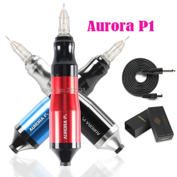 AURORA P1 dövme kalemi Döner Dövme Makinesi Alüminyum Kartuş Dövme Tabancası Ekipmanları Sessiz Motor Kartuş İğneleri Supply-B7