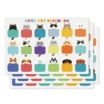 36-90 adet Adı Etiketi Çıkartmalar Su Geçirmez Kişiselleştirilmiş Etiketler Sticker Çocuk Okul Kırtasiye Yazılabilir DIY Karalama Defteri Sticker