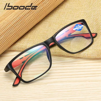 ıboode Anti-mavi okuma gözlüğü Ultra hafif reçine bilgisayar gözlük moda esnek multifokal ışık gözlük +1.0 1.5 2 2.5 4.0