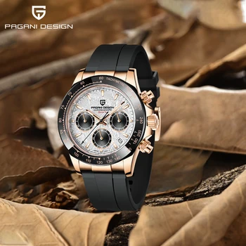 2022 Yeni PAGANI tasarım Spor erkek quartz saat 40MM Lüks Marka Paslanmaz Çelik Otomatik Su Geçirmez Chronograph Reloj Hombre