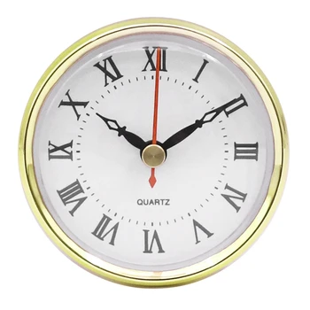 Klasik Saat Hareketi 80mm Yuvarlak Sayısal Kuvars Saat Eklemek Altın Trim ile Ev Dekor için DIY El Sanatları Aksesuarları