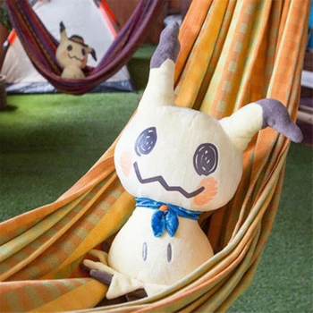 36cm Pokemon Mimikyu doldurulmuş oyuncak Sevimli Paskalya Anime şekilli kalıp Gece Kamp Serisi Mimikyu Peluş Bebek Kawaii Hediye arkadaşlar İçin