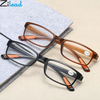 Zilead Ultra hafif Katlanabilir okuma gözlüğü Kadın ve Erkek Katlanabilir Okuma Büyüteç Gözlük Presbiyopik Gözlük ulosculos gafas + 4.0