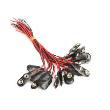 20 ADET 9V Pil geçmeli konnektör Kablo Fişi Volt Klip Kurşun Tel Arduino DIY için
