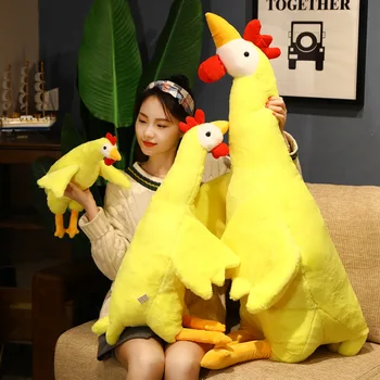 Çok Boyutlu Güzel Büyük Tavuk Yastık Kawaii Aile Dekorasyon kız Arkadaşı İçin Bir doğum günü hediyesi