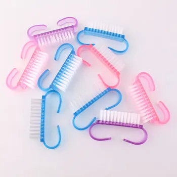 10 Adet / grup Temizleme Tırnak Fırçası Araçları Dosya Nail Art Manikür Pedikür Yumuşak Toz Kaldırmak Plastik Toz Temizleme Fırçaları