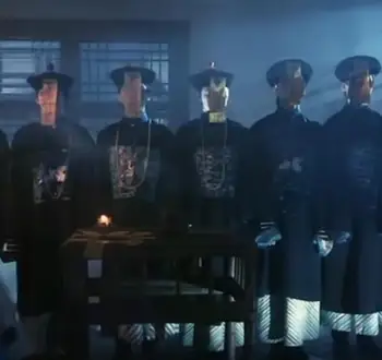 Çin Vampir Jiang shi giyim Cadılar Bayramı Korku Rol Yapma Cosplay Zombi Hayalet Zor Kostüm Askerler Qing Hanedanı