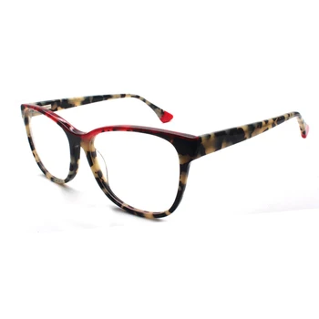 Reven Jate 8043 Asetat Gözlük Çerçeve Optik Gözlük Reçete Gözlük Erkekler ve Kadınlar için Gözlük