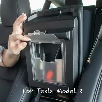 Kol dayama kutusu depolama Tesla modeli 3 aksesuarları / araba aksesuarları modeli 3 tesla otomatik tesla modeli 3 organizatör / aksesuarları model3