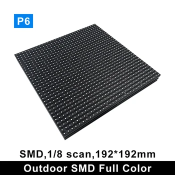 P6 Açık SMD araç LED Ekran Modülü Reklam Tam Renkli LED Panel 192x192mm 32x32 Piksel