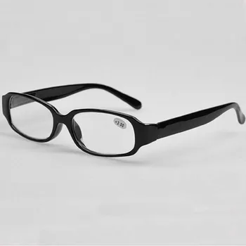 2017 yaşlı erkekler ve kadınlar gözlük moda hafif siyah plastik çerçeve okuma gözlükleri +1.0 +1.5 +2.0 +2.5 +3.0 +3.5 +4.0