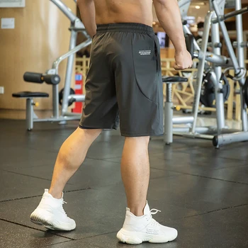 Erkek Spor Yaz Şort Gevşek Çabuk Kuruyan Rahat Spor Koşu Eğitim Spor Beş Noktalı Pantolon