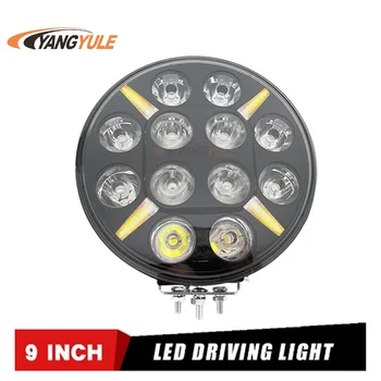 1 ADET 9 İnç 120W offroad lamba Wrangler Ön Tampon araba farı LED çalışma lambaları Mühendislik Muayene ışıkları 12V 24V 4WD
