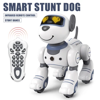RC Robot Köpek Programlanabilir Kızılötesi Kablosuz Uzaktan Kumanda Elektrikli Akıllı Dublör Çocuk Akıllı Oyuncak Takip Pet Hayvan