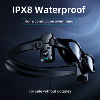 Kulaklık IPX8 Su Geçirmez Bluetooth uyumlu Kulaklık Spor Kulaklık Pil Ekran Dalış Kayak Kulaklık