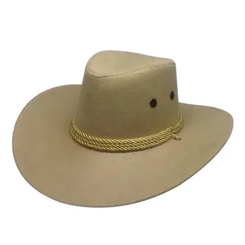 Erkekler Seyahat Güneşlik Geniş Ağız Rahat At Binme batı kovboy şapkası Kap Yaz kovboy şapkası Kap Yaz kovboy şapkası Kap şapka