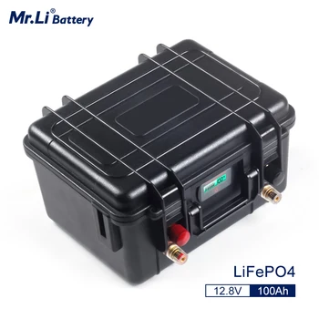 (Vermek Şarj Cihazı) Lifepo4 12V 100Ah şarj edilebilir pil Paketi İçin BMS İle Güneş Sistemi Tekne Güç Kaynağı EV RV
